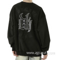 Men's Vintage Letter Embroidered Pullover Sweatshirt